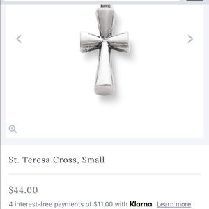 St. Teresa Cross Necklace w/Chain